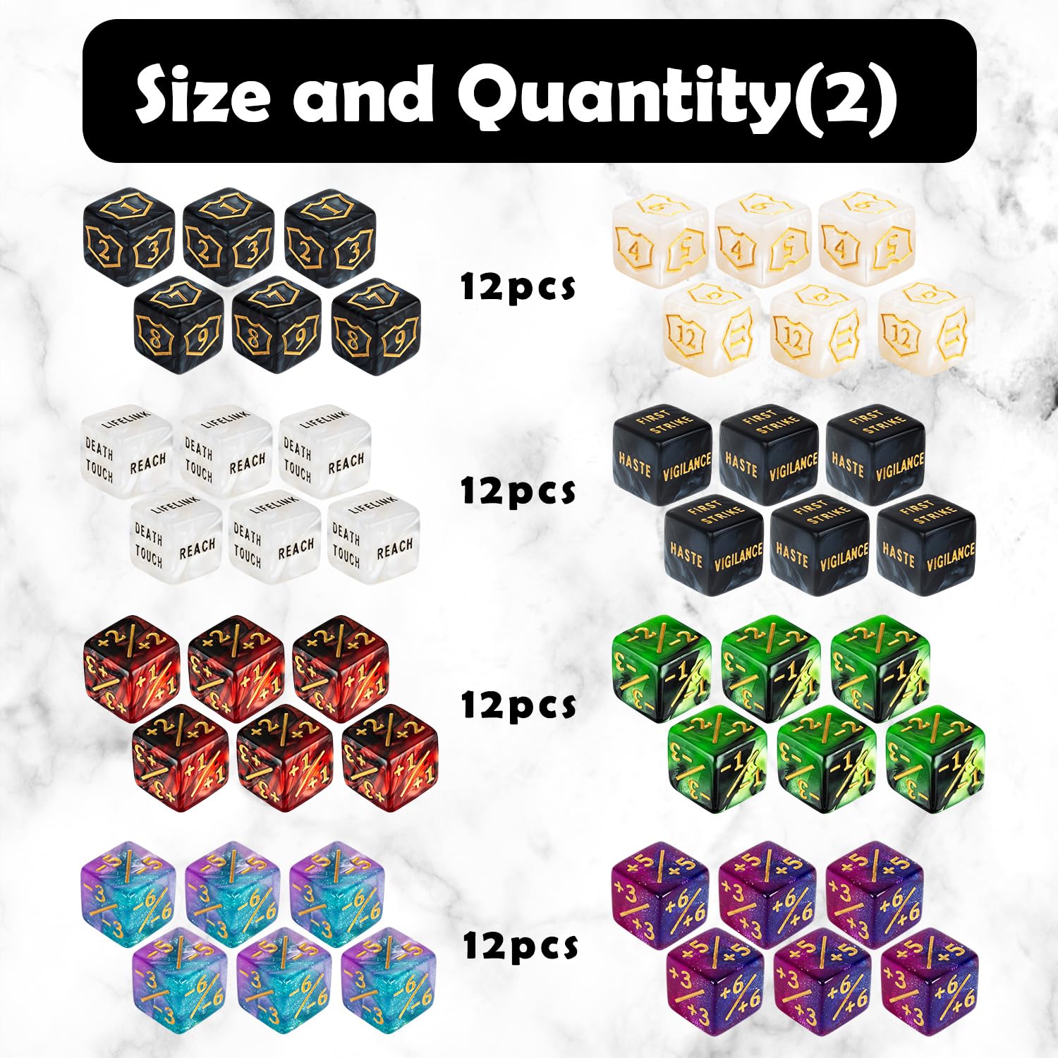 Amazon.co.jp: MTGダイスカウンター キーワードメタルトークン +1/+1